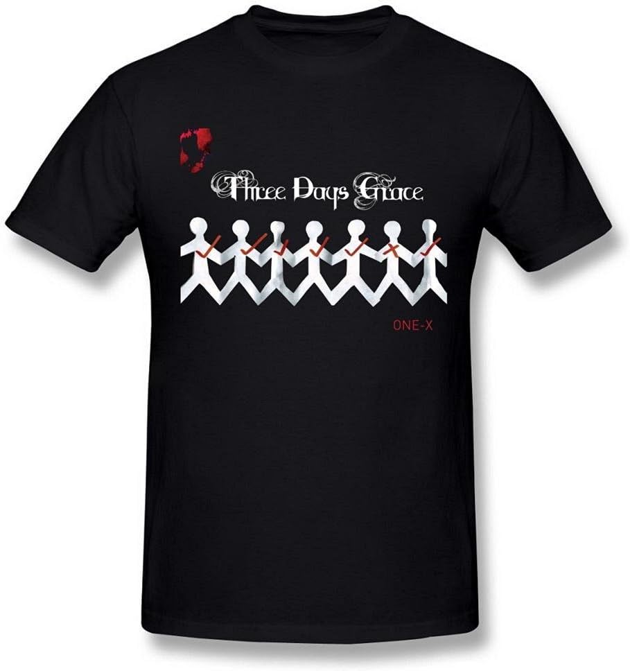 Three Days Grace グラフィックTシャツ ブラック Men's Three Days Grace Band X Logo Black T Shirt : Amazon.ca